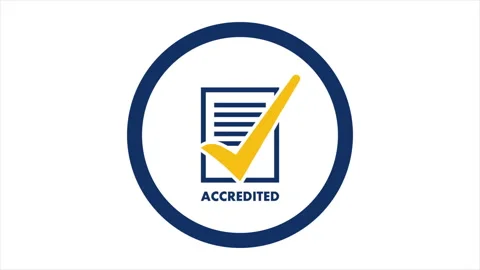 Accredited document approved icon Stock Footage 337324030
