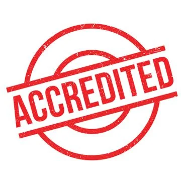 Accredited rubber stamp Иллюстрация