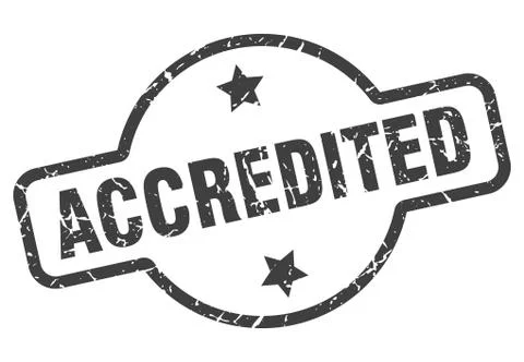 Accredited sign Stock Illustration