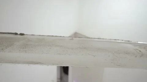 Accumulated dust at ceiling fan Stock Footage 148604591