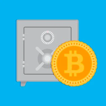 Accumulation Bitcoin capitalization Stock Illustration