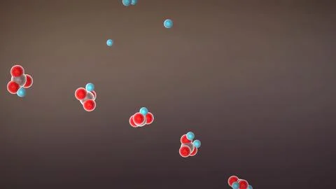 Accumulation of carbon dioxide Stock Illustration