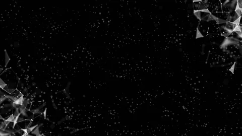 An accumulation in the corners. Work of systems. Connection of shining elements Stock Footage 90636622