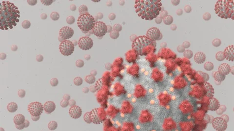 The accumulation of coronaviru Stock Footage 128707328