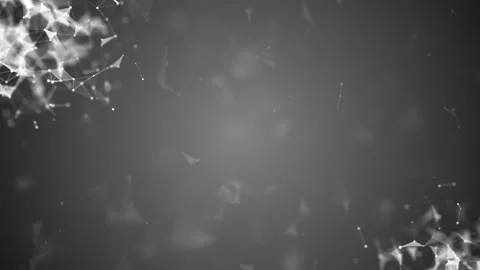 The accumulation of interacting particles in the corners of the screen. plexus Stock Footage 89075496