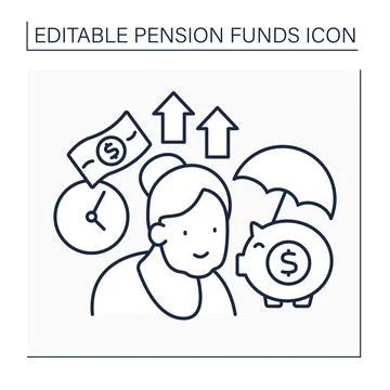 Accumulation line icon Stock Illustration