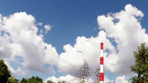 Accumulation of White Clouds Time Lapse Stock Footage 46803251
