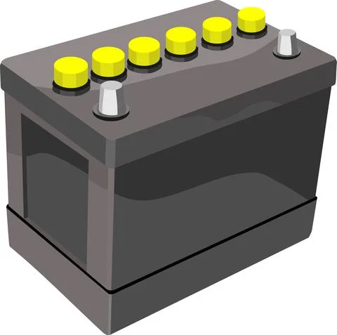 Accumulator Electricity Source 스톡 일러스트