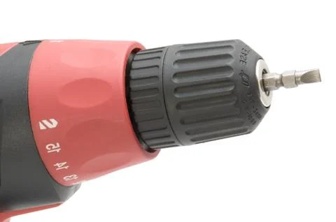 Accumulator screwdriver close up Stock Photos