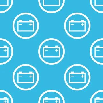 Accumulator sign blue pattern Illustrazione stock