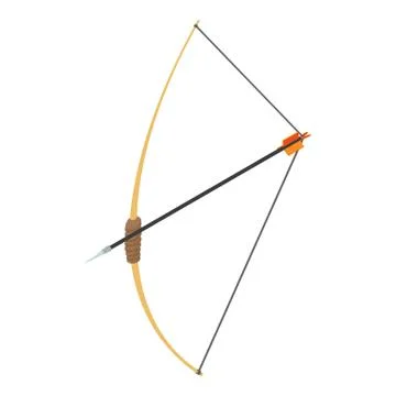 Accuracy bow icon, isometric style Illustrazione stock