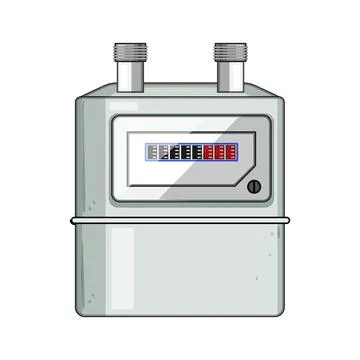 Accuracy gas meter cartoon vector illustration Stock Illustration