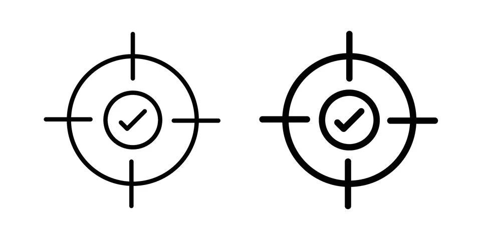 Accuracy icon concept. best for web design Stock Illustration