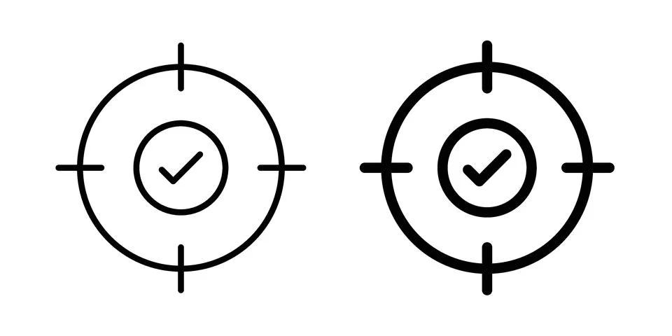 Accuracy icon Illustration Eps10 for web or app Stock Illustration