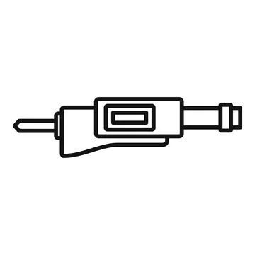 Accuracy micrometer icon outline vector. Precision caliper Stock Illustration