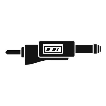 Accuracy micrometer icon simple vector. Precision caliper Stock Illustration
