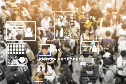 Accuracy of personal data and identity verification and security system uti.. Stock Photos