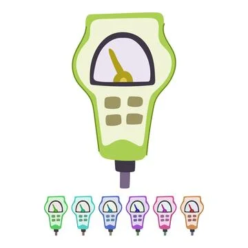 Accuracy ph meter vector cartoon graphic Stock Illustration