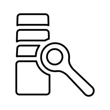 Accuracy, veracity, audit icon. Stock Illustration