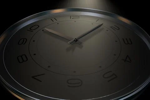 An accurate clock, the accumulation of time Stock Illustration