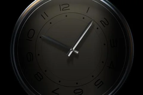 An accurate clock, the accumulation of time Stock Illustration