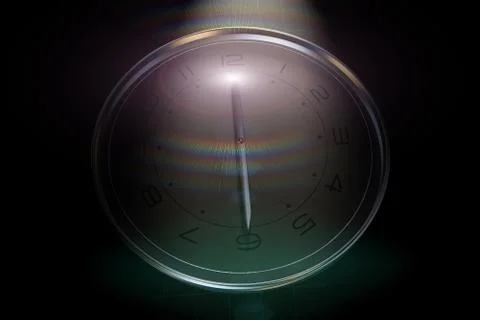 An accurate clock, the accumulation of time Stock Illustration