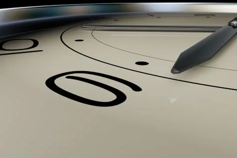 An accurate clock, time and money, accumulation of wealth Stock Illustration
