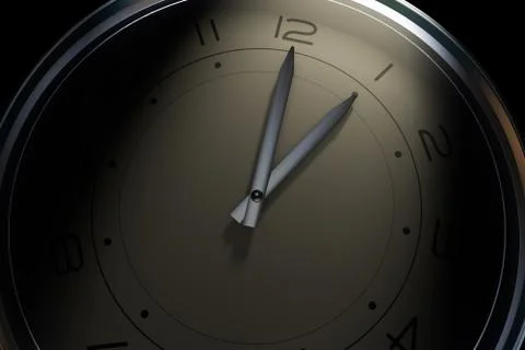An accurate clock, time and money, accumulation of wealth Stock Illustration