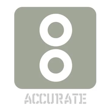Accurate conceptual graphic icon Stock Illustration