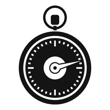 Accurate stopwatch icon simple vector. Watch timer Stockillustratie