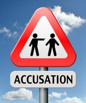 Accusation Illustrazione stock