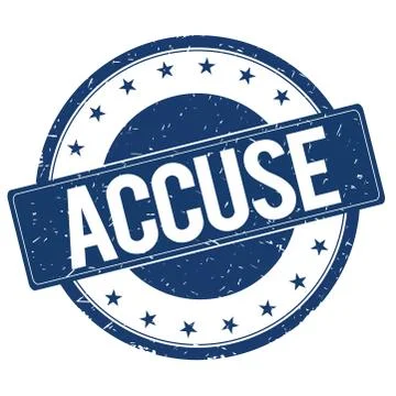 ACCUSE stamp sign Stock Illustration