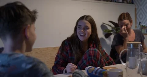 Accusing the imposter at the table. Stock Footage 326874606