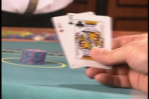 Ace and King blackjack Stock Footage 109063