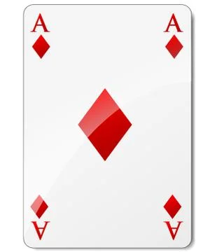 Ace of diamonds Stock Illustration