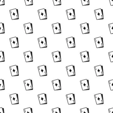 Ace of diamonds pattern, simple style Stock Illustration