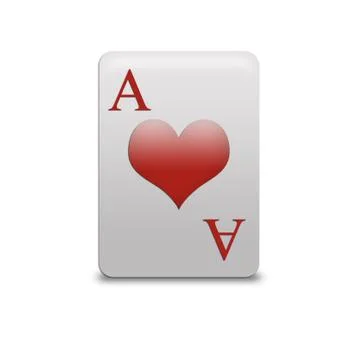 Ace of hearts Stock Illustration