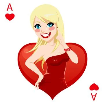 Ace Of Hearts Stock Illustration