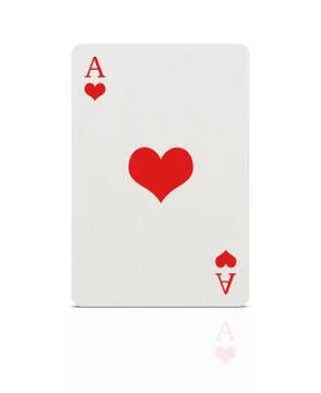 Ace of hearts Stock Illustration