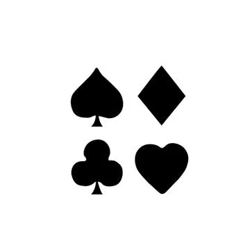 Ace playing card vector icon Stock Illustration