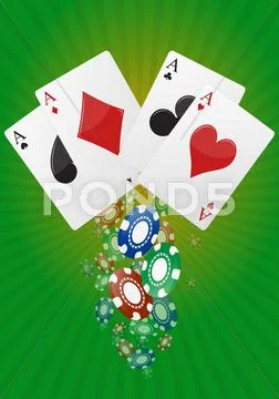 Ace poker Stock Illustration