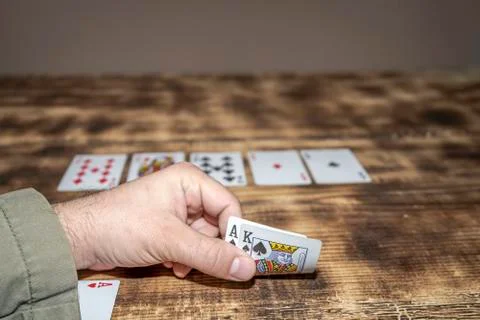 Ace a source of sleeves Stock-Fotos