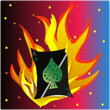 Ace of spade Stock Illustration
