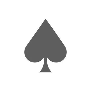 Ace of Spades Icon Stock Illustration