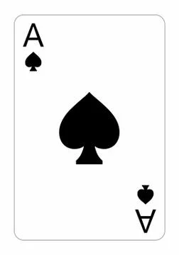 Ace of Spades Stock Illustration