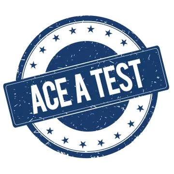 ACE A TEST stamp sign Illustrazione stock
