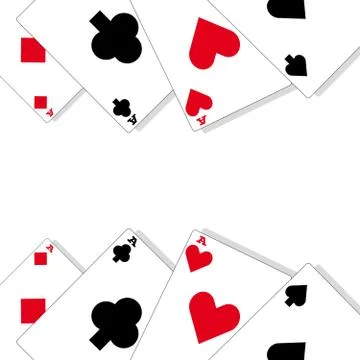 Ace on white background Stock Illustration