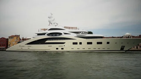 ACE yacht in Venice Stock Footage 76216949