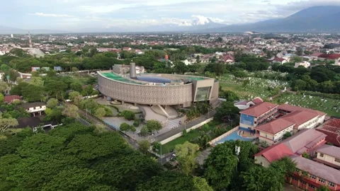 ACEH TSUNAMI MUSEUM DRONE VIEW Stock Footage 276501066
