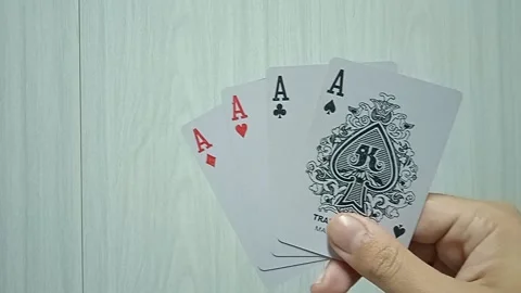 Aces and joker Stock Footage 146191023